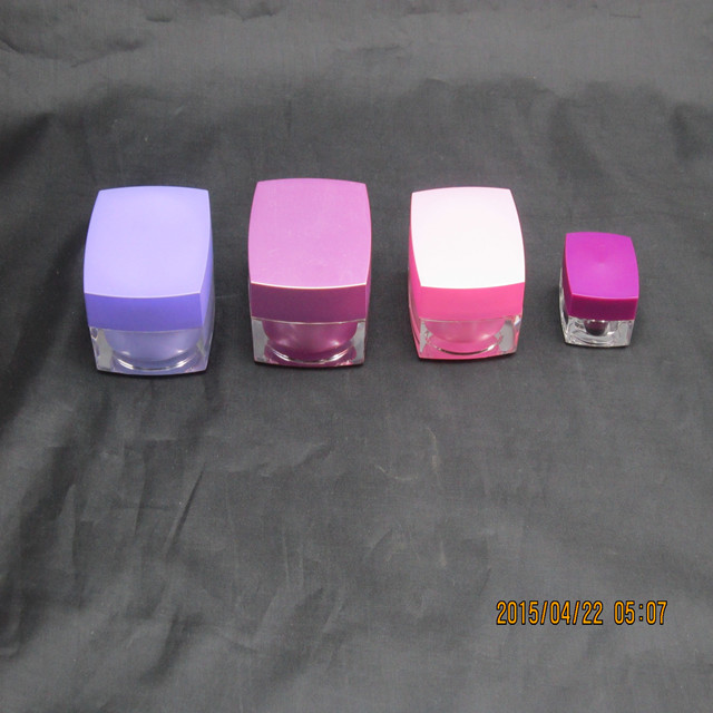 5g 方形小罐子，亚克力小方瓶 5ml 颜色可自定义
