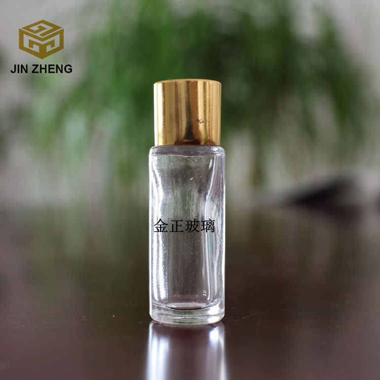 厂家 5ml透明玻璃滚珠瓶唇膏精油瓶 可配塑料滚珠钢珠电镀盖