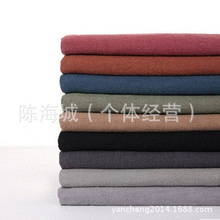 现货水洗苎麻面料 洗水工艺苎麻布 高支纯麻素色服装麻布厂家批发