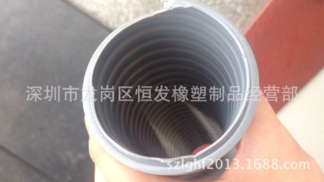 厂家直销 工业级PVC灰骨风管 增强方筋内壁光滑 灰色骨喉优质软管-阿里巴巴