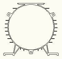 80机座卧式128内径铝合金电机壳 / 空压机电外机壳 / 空气压缩机