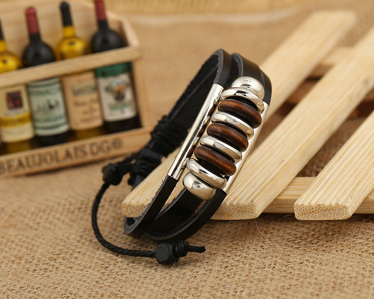 New beaded leather bracelet