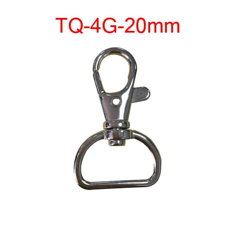 厂家直销 锌合金 织带扣 狗扣 箱包扣 钥匙扣 TQ-4G-20MM 4.1g