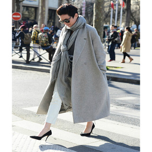 New European and American woolen overcoat autumn and winter