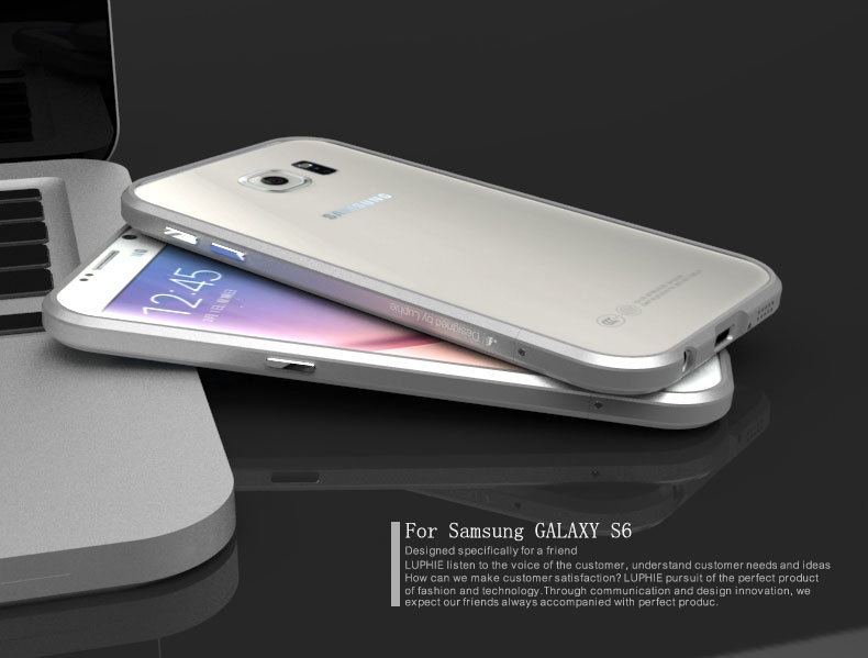 Luphie Blade Sword Slim Light Aluminum Bumper Metal Shell Case for Samsung Galaxy S6 G9200