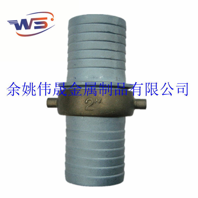 美式凸耳双耳式铝合金水带接头  两端宝塔插皮管软管水管快速接头