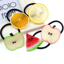 FQ121软妹森系女头绳发圈 小清新发饰头饰韩范仿真水果发圈头饰