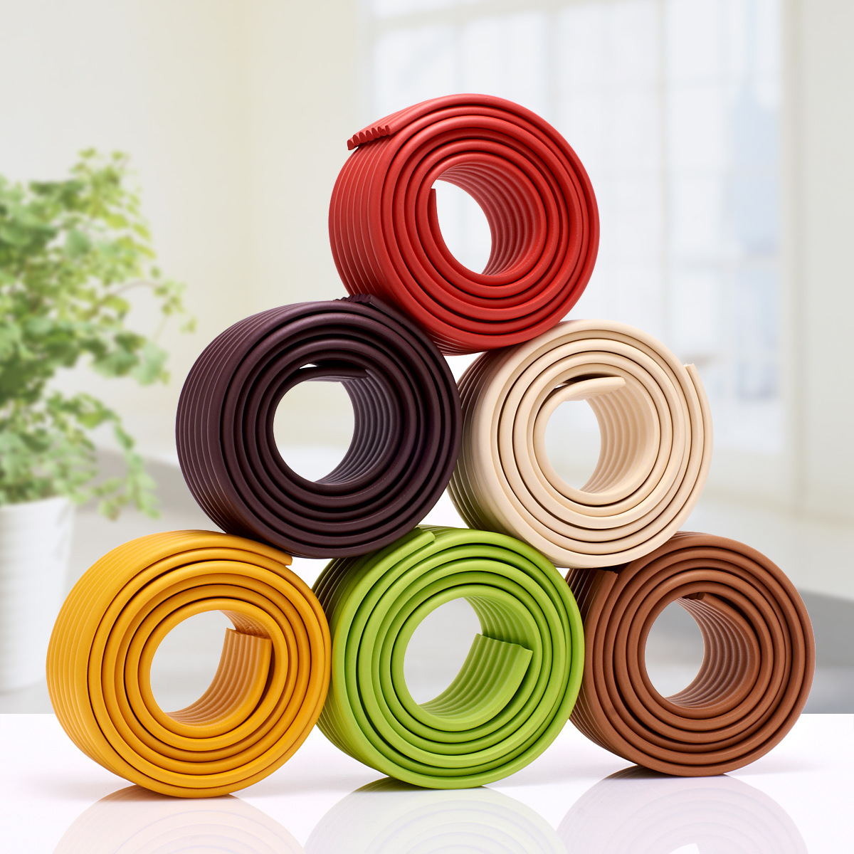 婴童防护条安全用品 加厚 多功能 W型 儿童防撞条送胶带