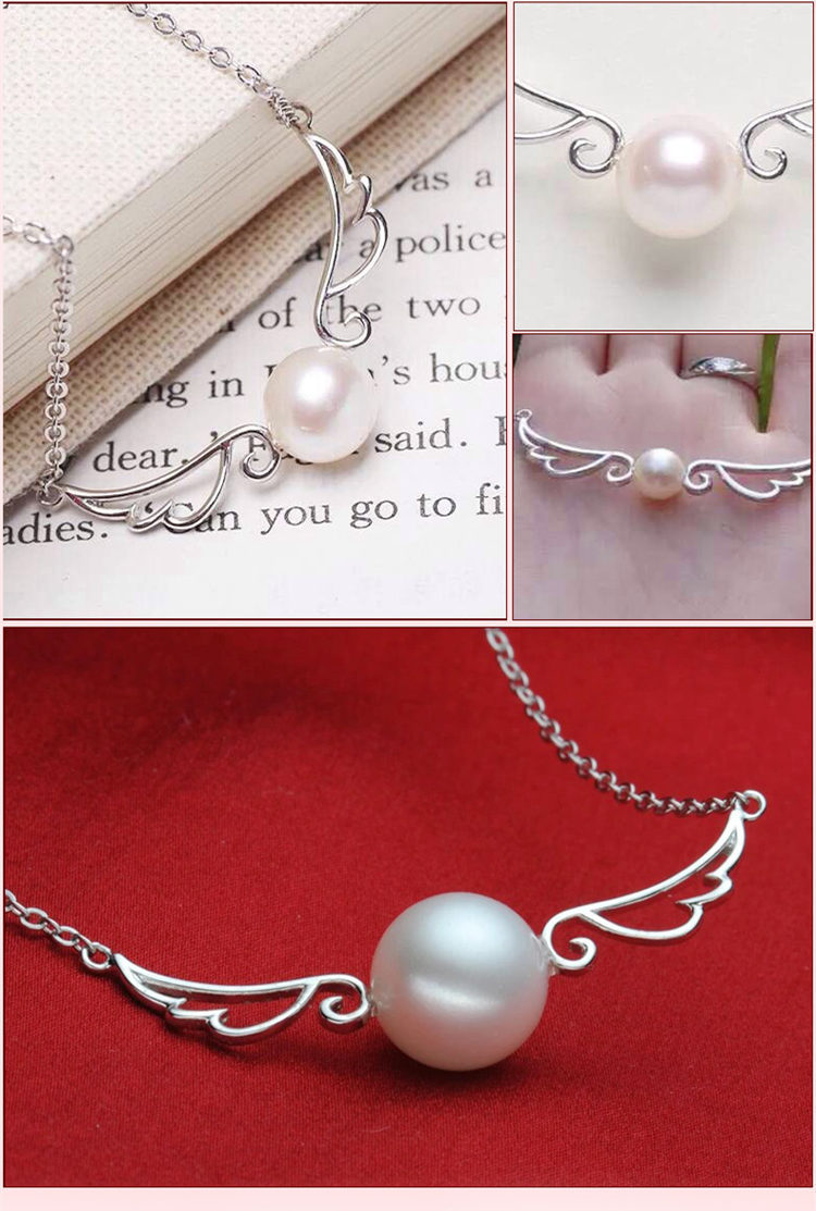 Collier Aile et Perle