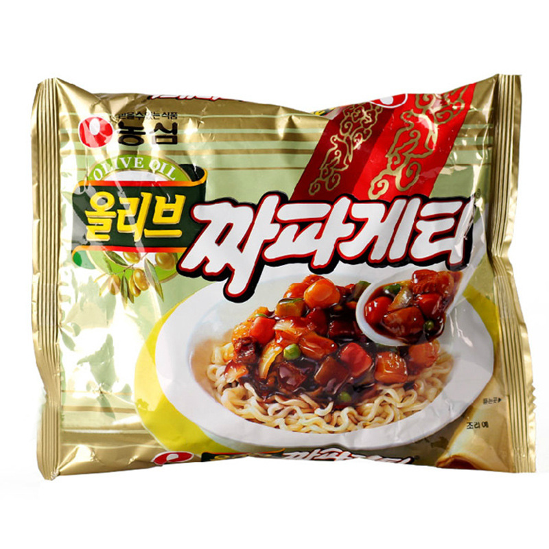 韩国进口农心炸酱面 炸酱干拌面速食袋装方便面140g*5连包