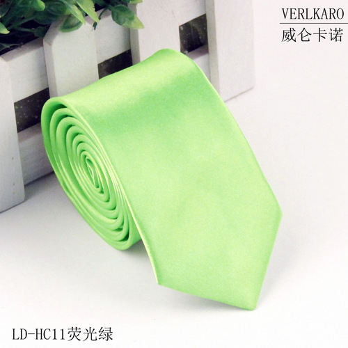 Casual student 5cm solid color narrow version ins polyester silk business men's multi-color optional tie manufacturer wholesale