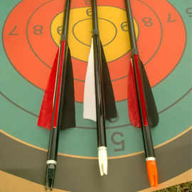 7075铝箭  可换头 内插尾 真羽 复合弓箭轻量