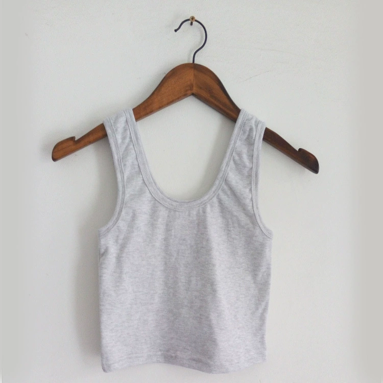 Women's Push-Up Bra Tank Top, Padded Crop for Yoga & Sleep, One Size, Elastic 60–90 cm