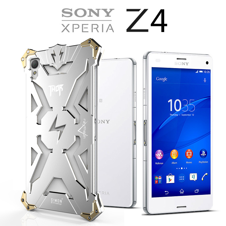 SIMON THOR Aviation Aluminum Alloy Shockproof Armor Metal Case Cover for Sony Xperia Z4 & Z3 & Z2 & Z1