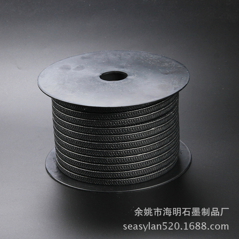 厂家现货批发美观黑四氟盘根 仿GFO