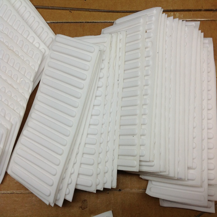 Manufactor Direct selling white silica gel door mat keyboard rubber door mat glass Cushion customized
