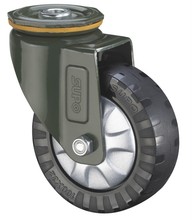 向荣 5寸 万向脚轮孔顶带刹车防滑工业PU聚氨酯 J03S-03C-125-351