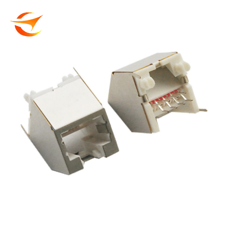 RJ45 8P8C斜面屏蔽插座