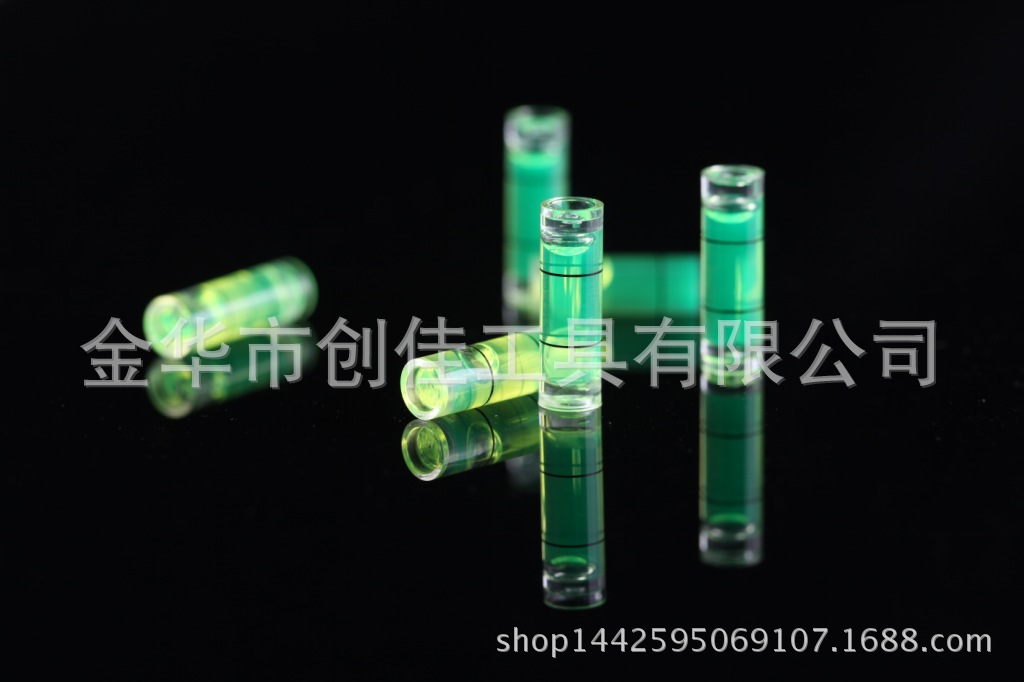 厂家批量供应直径7X18mm有机玻璃圆柱水准泡 水平泡 水平仪