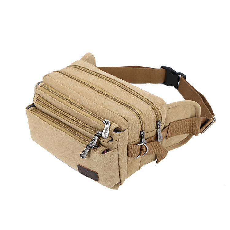 厂家直销 潮流男士腰包 时尚休闲韩版腰挎包 帆布男腰包