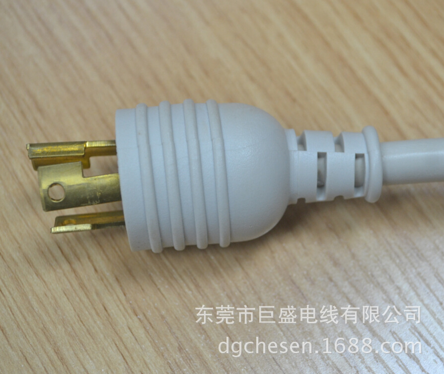 厂家供应美规防脱落插头线 NEMAL 5-15P 锁式插头 锁式电源线