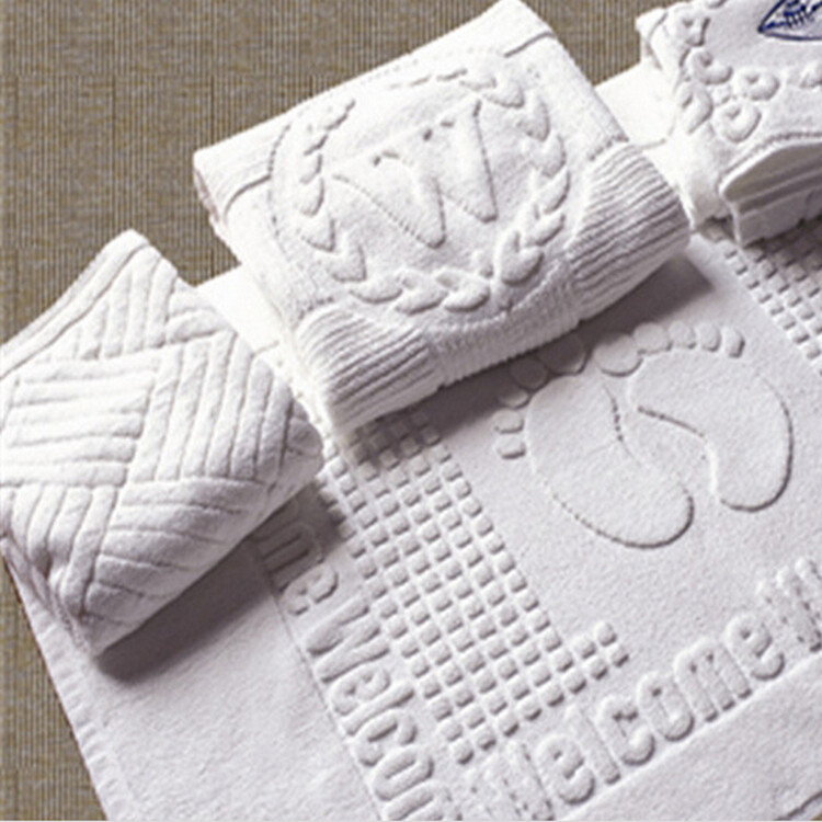 Manufactor Direct selling Star hotel hotel Floor towel Customize Jacquard weave Floor towel high-grade pure cotton white Floor towel