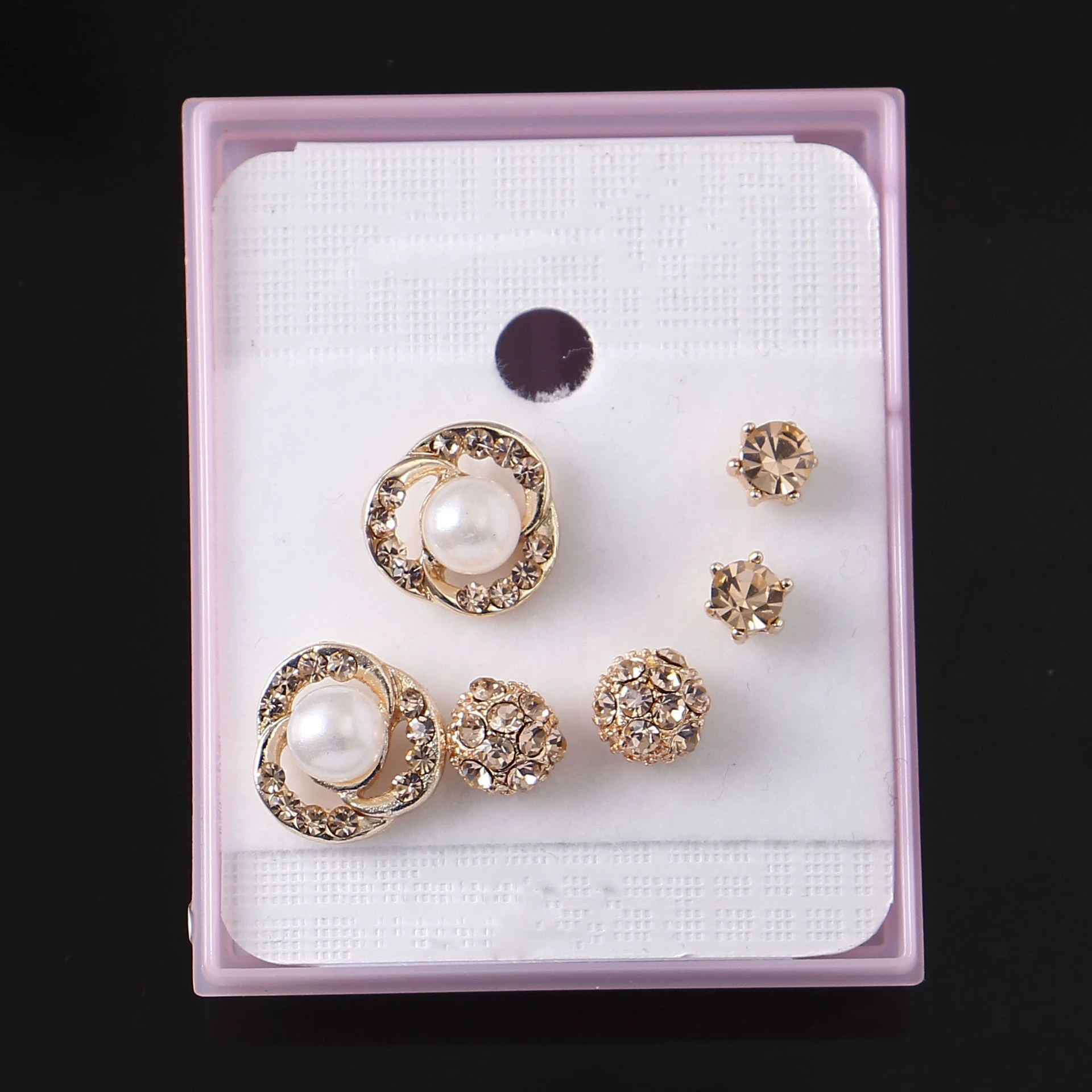 Taobao новая мода вставленная diamond серьги дешево и доступно