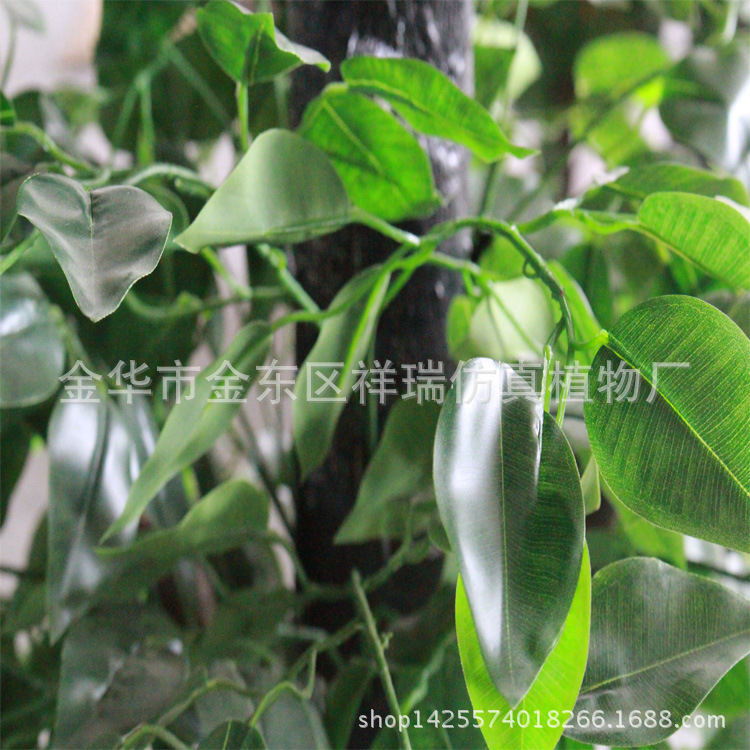 XRS-084发财杆三层榕树叶180厘米2142叶子1