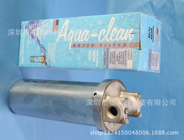 厂家供应10寸管道过滤器 带杆单芯过滤器 304不锈钢精密过滤器