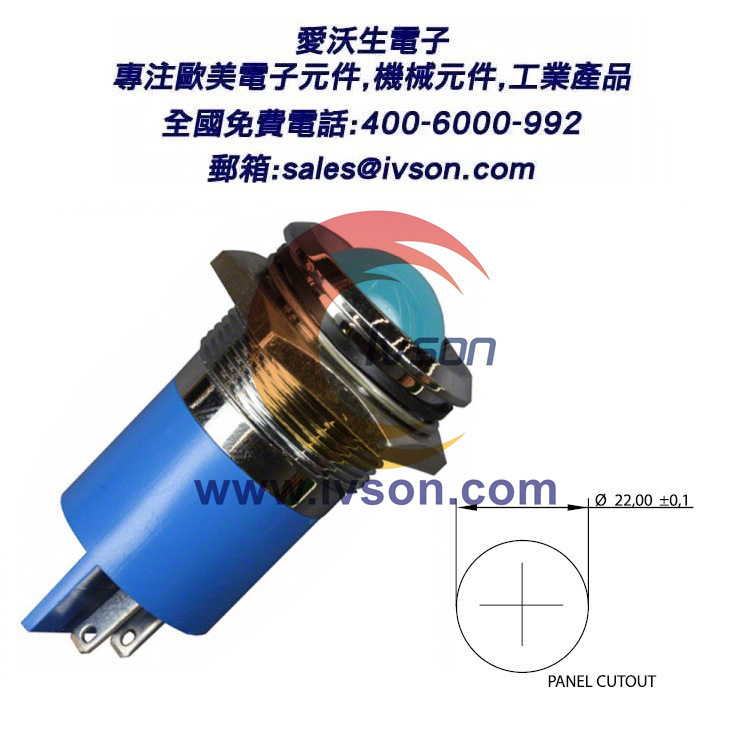 IVSON APEM Q22P1CXXB220E 爱沃生电子 LED指示灯