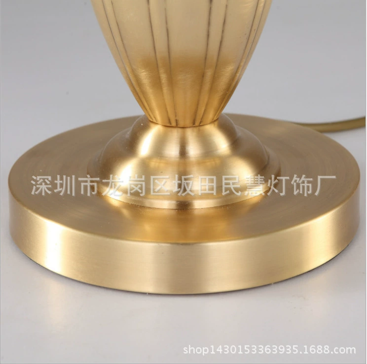 Country table lamp for living room, copper lights for bedroom, lantern for bed, American style