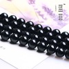 DIY jewelry accessories black agate loose bead semi -finished manufacturer direct sales wholesale black agate