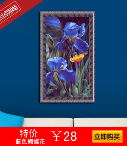 蓝色蝴蝶花