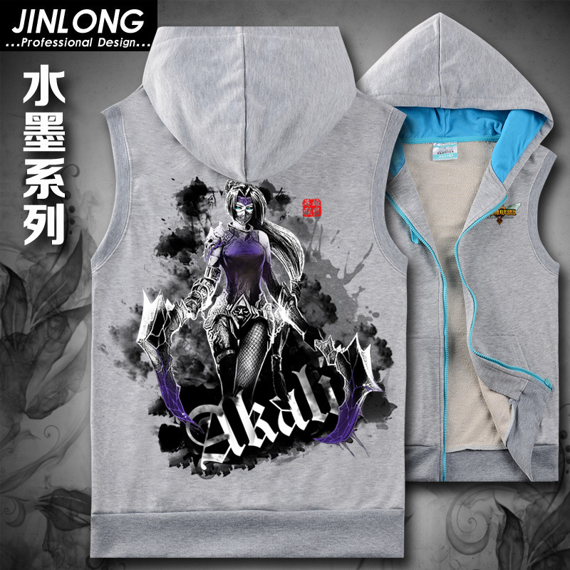 二代水墨阿卡丽灰色