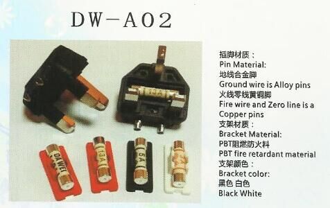 英规插头内架--三脚全铜 三芯