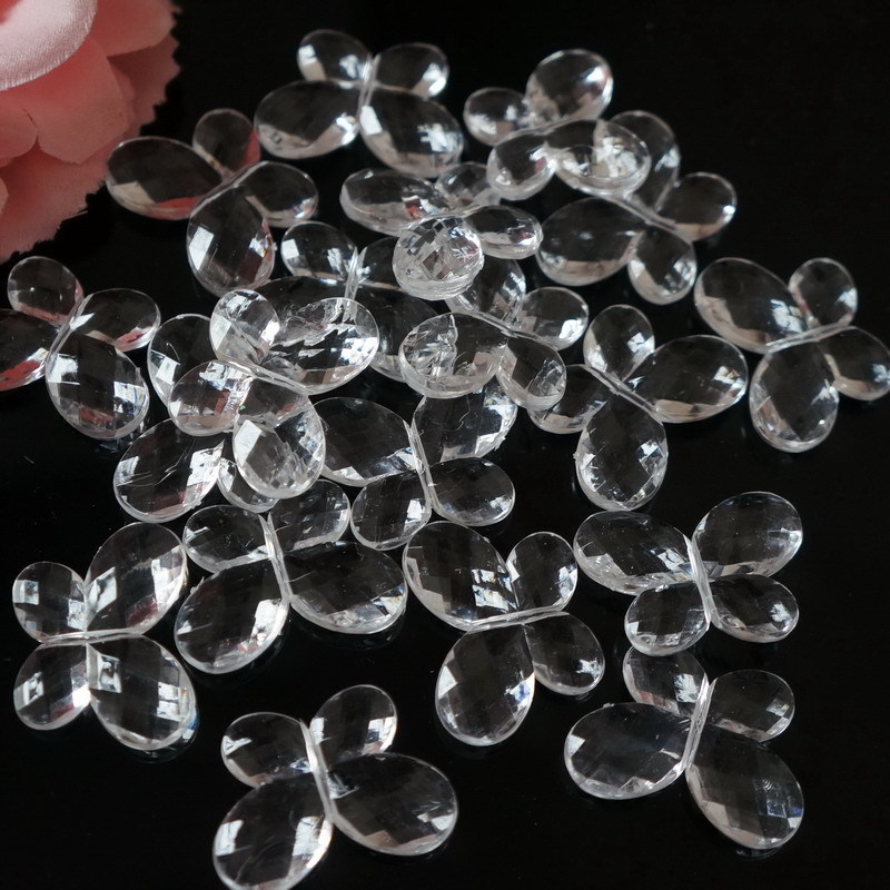 Transparent acrylic butterfly beads, butterfly diamond beaded curtains and door curtains, fashionable accessories, fluttering butterflies detail image 3