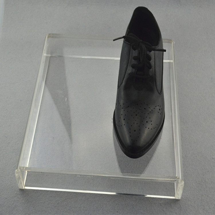 工厂专业定制 优质有机玻璃鞋子展示架 亚克力鞋包展示架