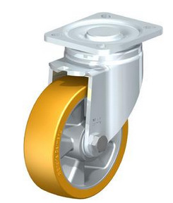 LH-ALTH 125K-1 5寸铝芯聚氨酯黄色活动轮 载重350KG 高165MM