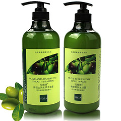 仙維娜橄欖去屑柔順洗髮水+橄欖舒爽沐浴露750ml*2套裝