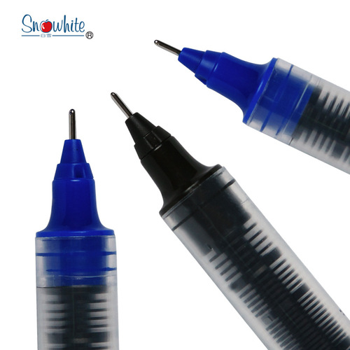 Baixue straight liquid roller ball pen water-based signature pen for examination bullet needle needle student writing pen