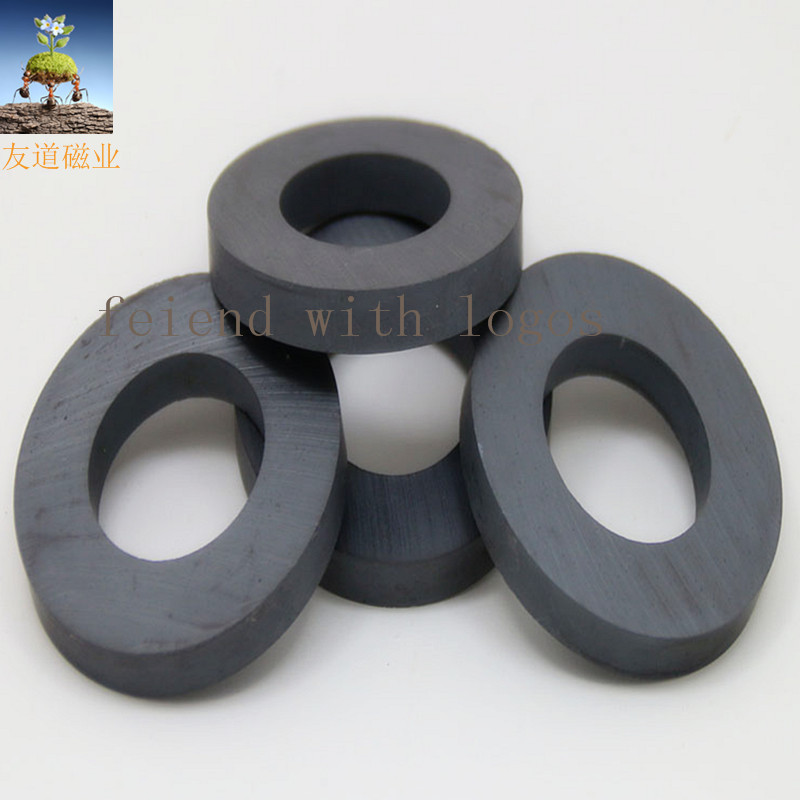 【厂家直销】铁氧体磁铁 圆形磁环 黑磁 耐高温 定做各种规格 80