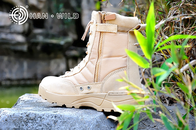 Bottes militaires en cuir - amortissement - Ref 1397345 Image 9