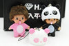 Transport, perfume, keychain, car for auto, accessory, panda, handmade