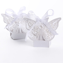蝴蝶喜糖盒 鏤空紙盒 喜糖盒子包裝 歐式風格 巧克力紙盒廠家直供