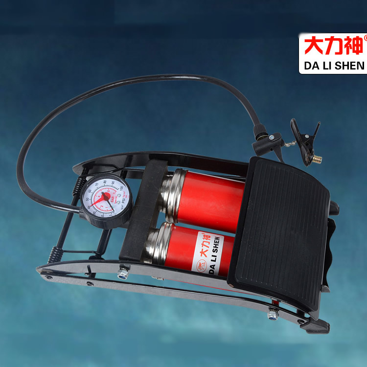 quality goods automobile Double cylinder Air pump Double drum pump high pressure Foot tyre Inflator multi-function Air Compressors