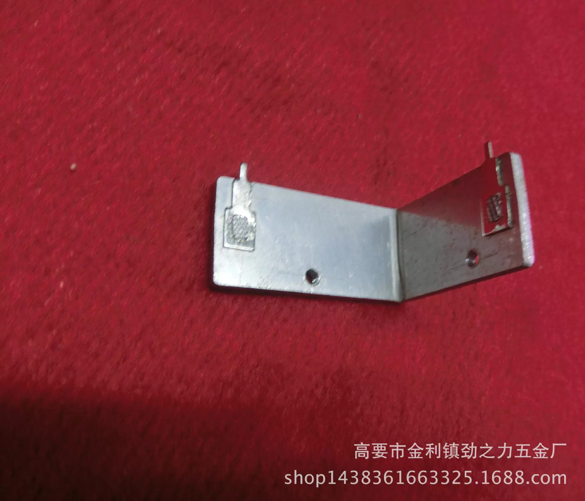 电源铝散热片 铝散热器 双孔双脚L型 冲压散热片 电子五金材料