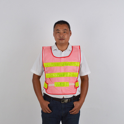 Manufactor supply wholesale gardens Highway Sanitation Vest clean Mesh cloth Reflective vests Printing Sanitation vest