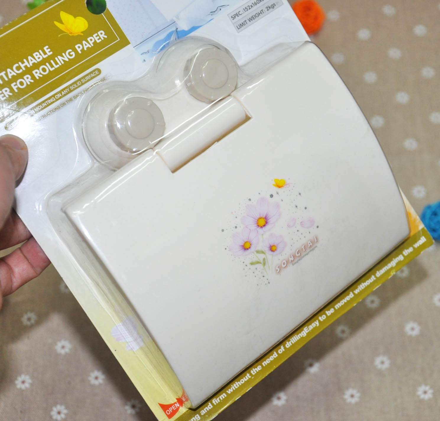 Fábrica directa sin rastro succión de pared gancho de toallas de papel soporte de carga 2KG serie de baño succión de pared toallas de papel