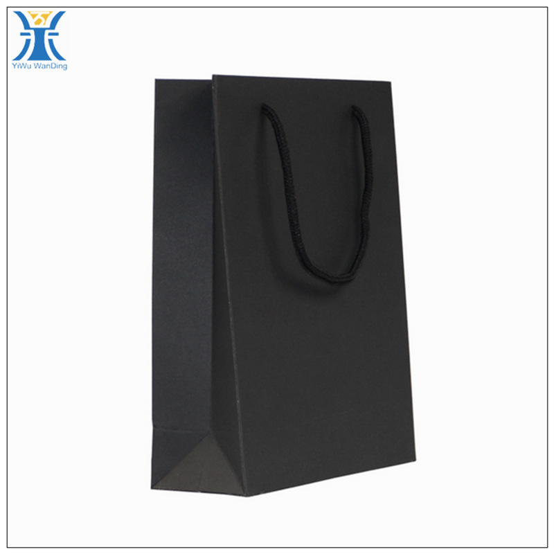 厂家手提袋定制 手挽袋定做黑卡纸手提袋礼品袋印刷烫金logo纸袋