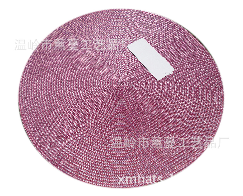 欧洲环保圓形餐垫塑料纯色餐桌垫隔热placemat|ru